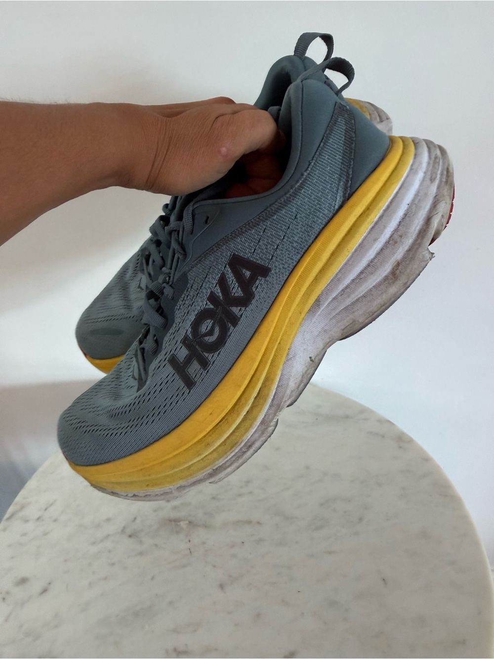 HOKA Bondi 8 Men's Running Shoe Goblin Blue Mountain Spring Size 9.5D No Box